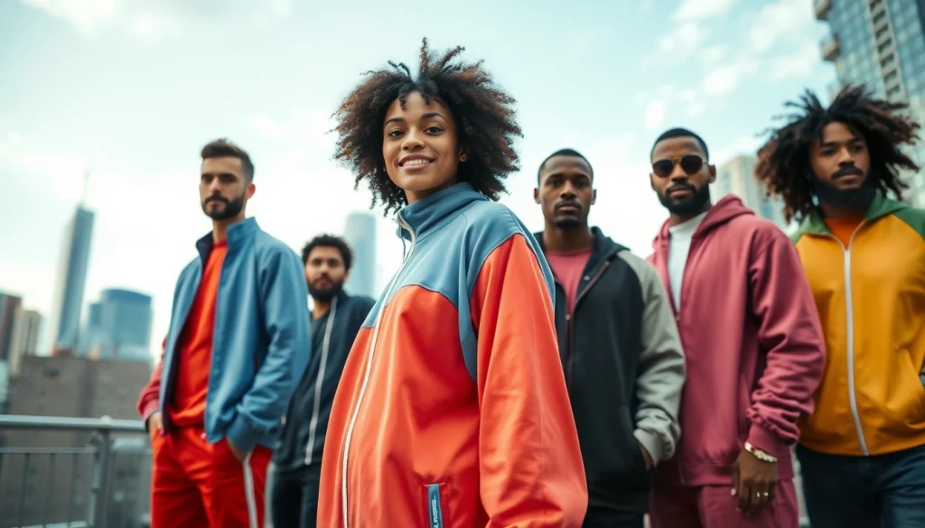 Essentials Tracksuit featured in a vibrant urban lifestyle setting showcasing comfort and style.