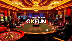 Experience the excitement at Trang Chủ OKFUN with thrilling casino games and vibrant atmosphere.