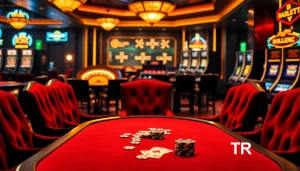 Engage in strategic gameplay at the TR 88 casino poker table, surrounded by luxurious ambiance.