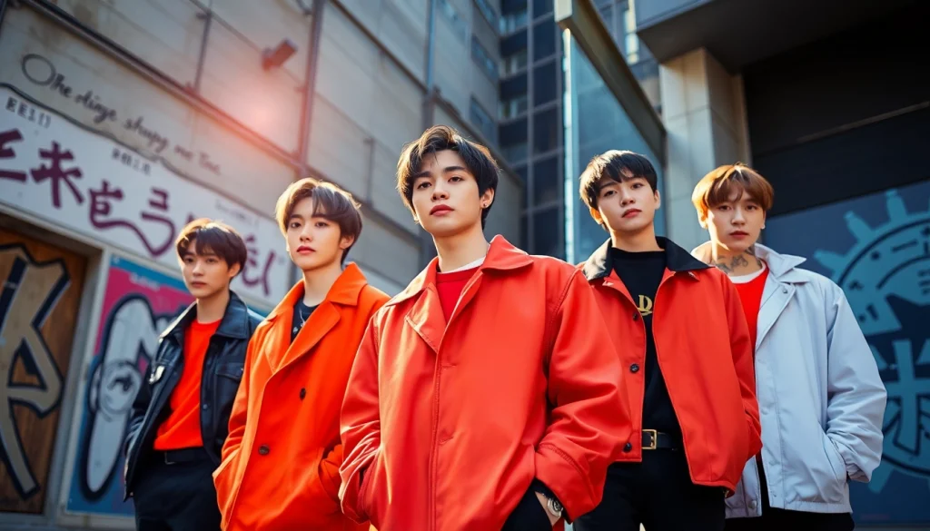 Engaging BTS news reveals their latest updates in a vibrant and lively urban scene.