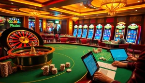Experience the thrill of gambling at GG88 with vibrant slot machines and high-stakes poker tables.