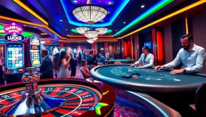 Trải nghiệm cảm giác hồi hộp với LUCK8 và LUCKY8 tại một sòng bạc sôi động đầy những trò chơi thú vị.