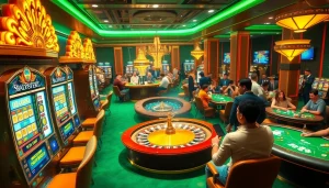 Experience the thrill of victory in indoxxi gaming with active poker tables and roulette wheels.