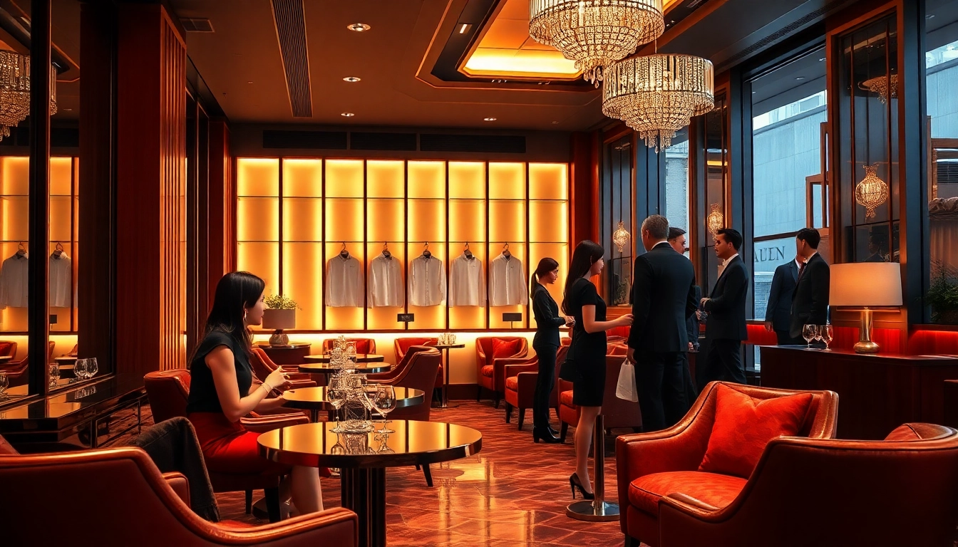 Experience Suwon셔츠룸's luxurious atmosphere with elegant managers and chic decor.