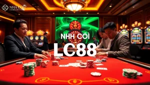 Join the excitement at NHÀ CÁI LC88 with engaging poker games and vibrant casino tables.