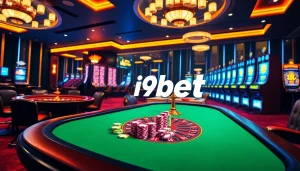 Exciting online gaming experience at i9bet featuring colorful casino elements.