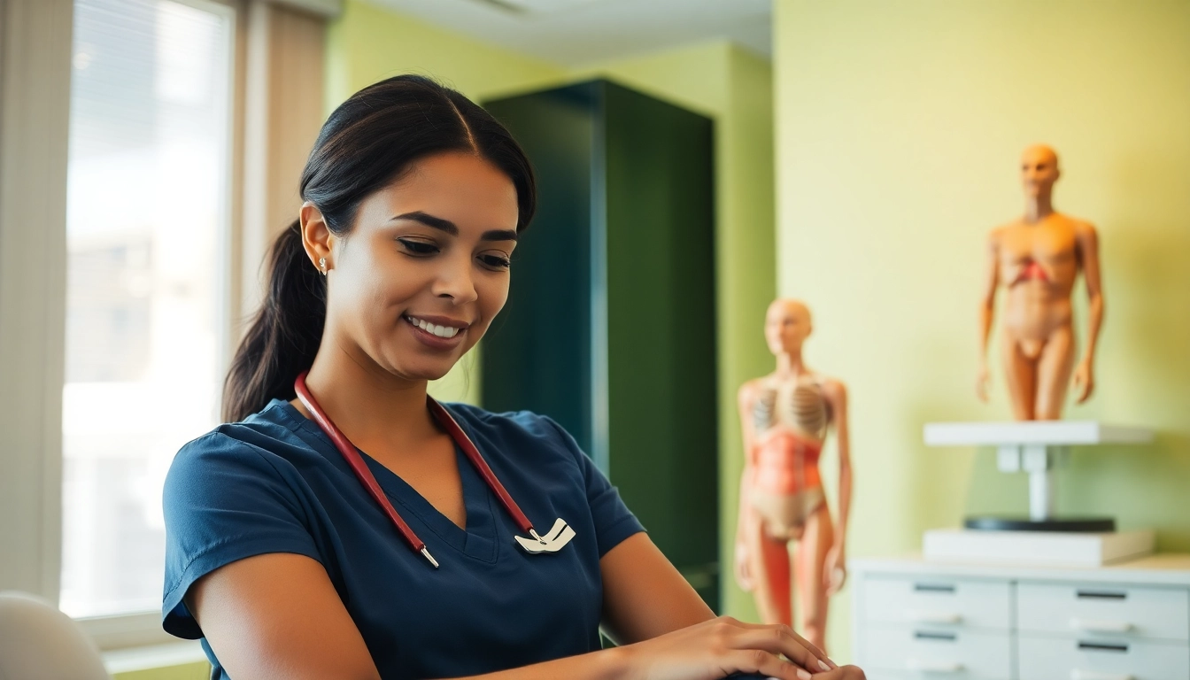 Patient receiving north side edmonton physiotherapy in a bright, modern clinic.