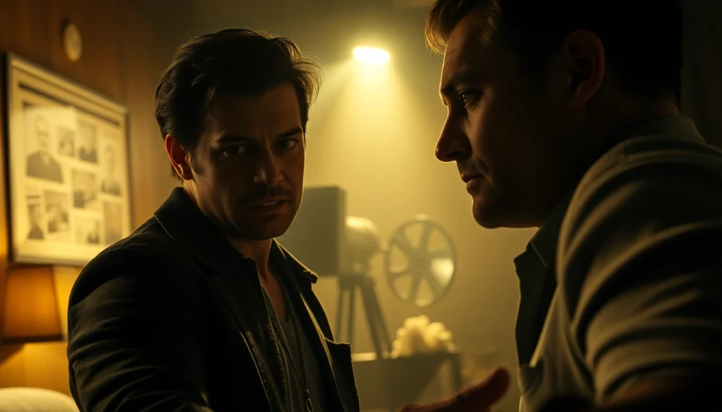 ดูหนัง สถานการณ์เข้มข้นระหว่างตัวละครในห้องแสงสลัว