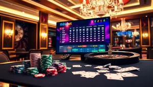 Experience thrilling online gambling at thabet with vibrant casino visuals and sleek betting interfaces.
