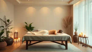 편안한 조명과 차분한 장식이 어우러진 고요한 스파 환경에서 스웨디시 마사지를 경험하세요.