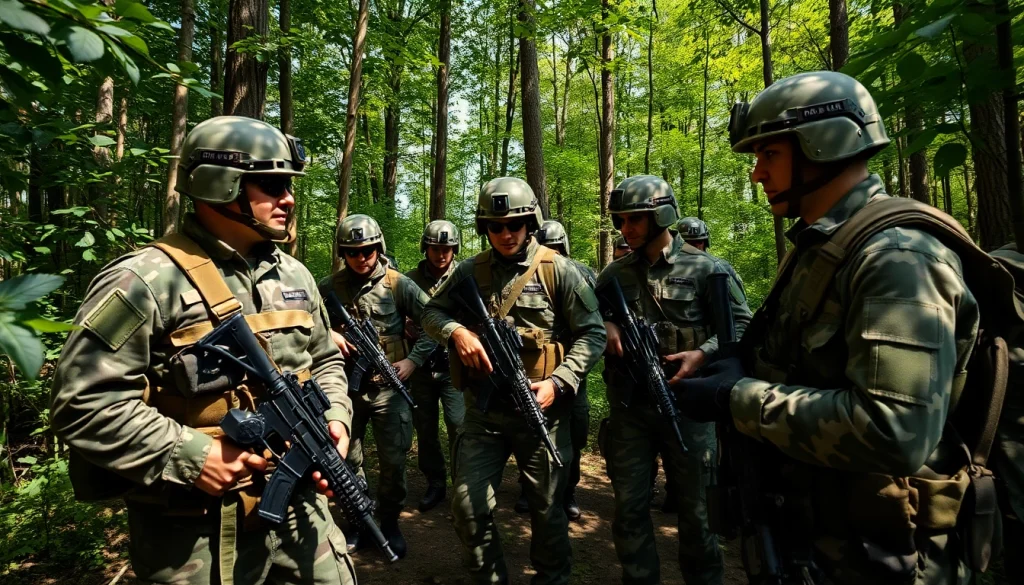 Voorkeursmodel van goedkope camouflage print kleding in een militair team.