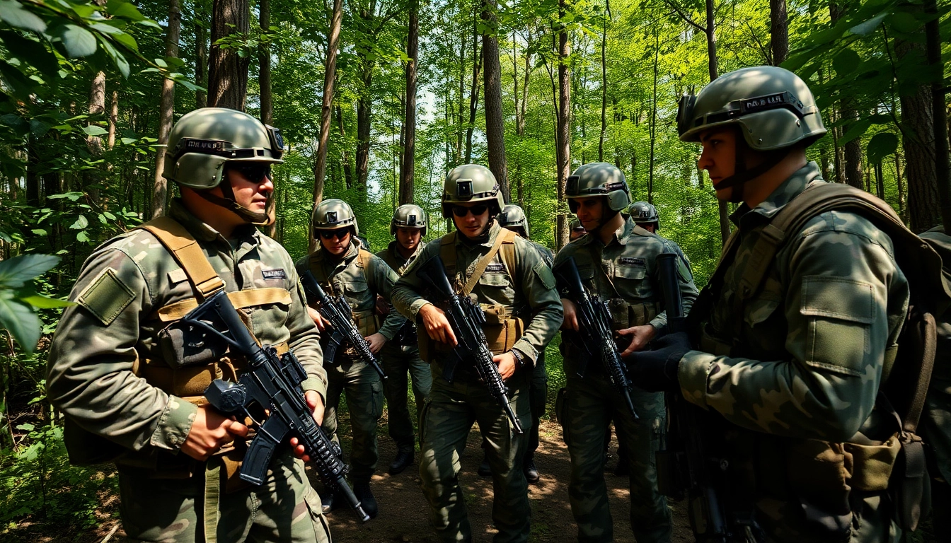 Voorkeursmodel van goedkope camouflage print kleding in een militair team.