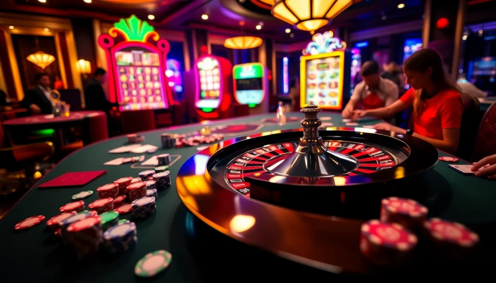 Experience thrilling gameplay at https://kjc.football/ with vibrant roulette, poker, and slot machines.