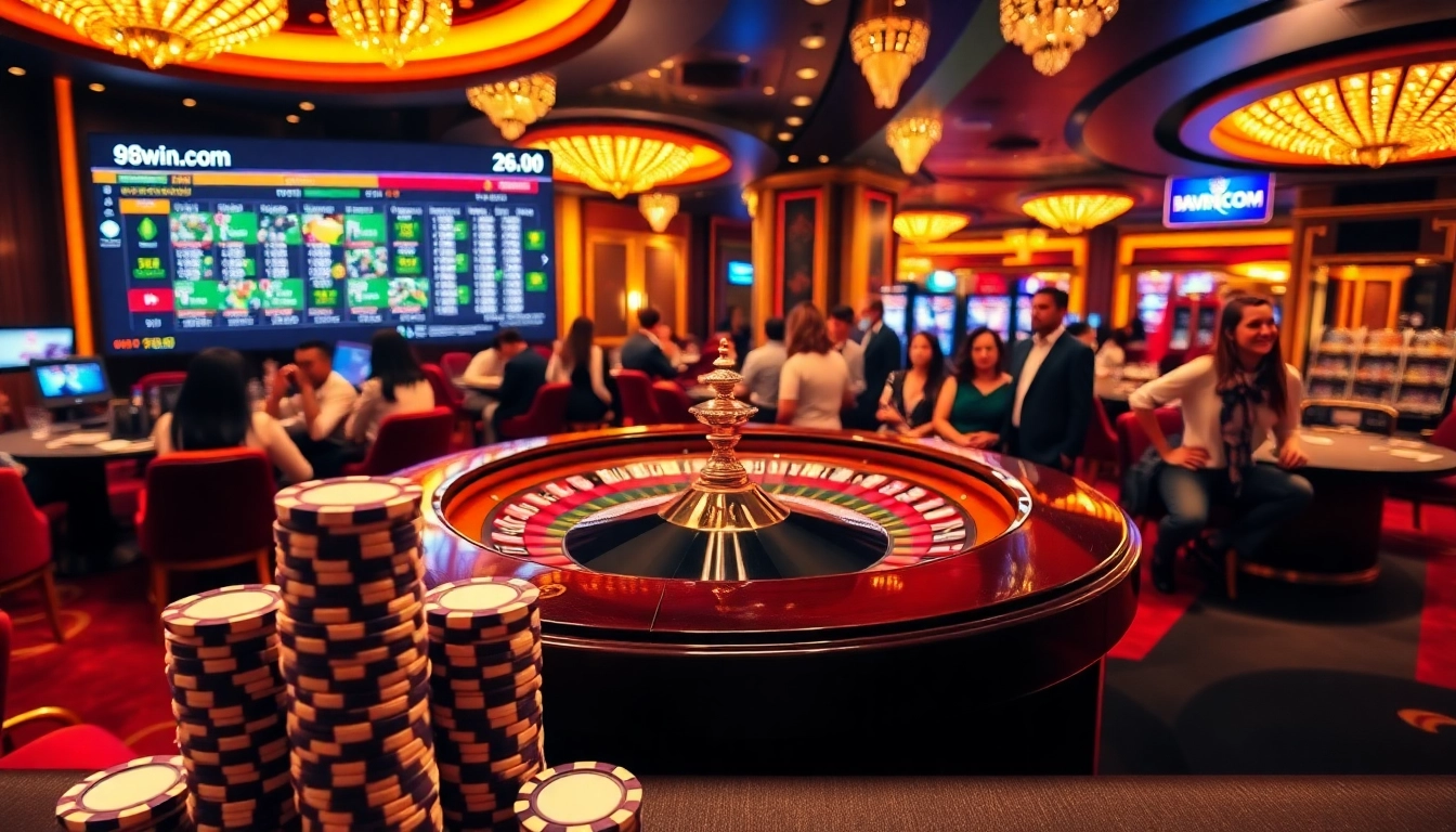 Experience the thrill of 98win com with vibrant casino games and engaging players at the table.