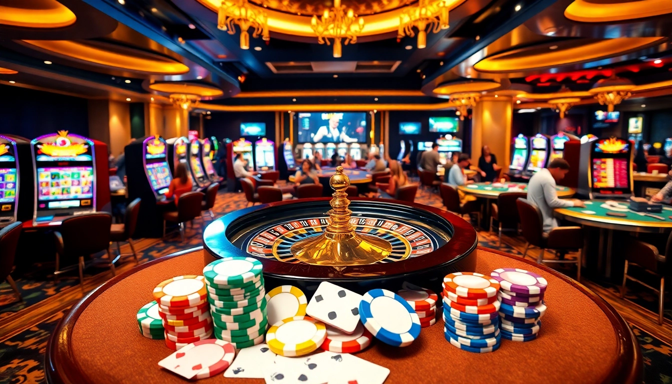 Adegan kasino yang mendebarkan dengan meja-meja berwarna-warni dan permainan yang seru di aurendezvousdesamis.com