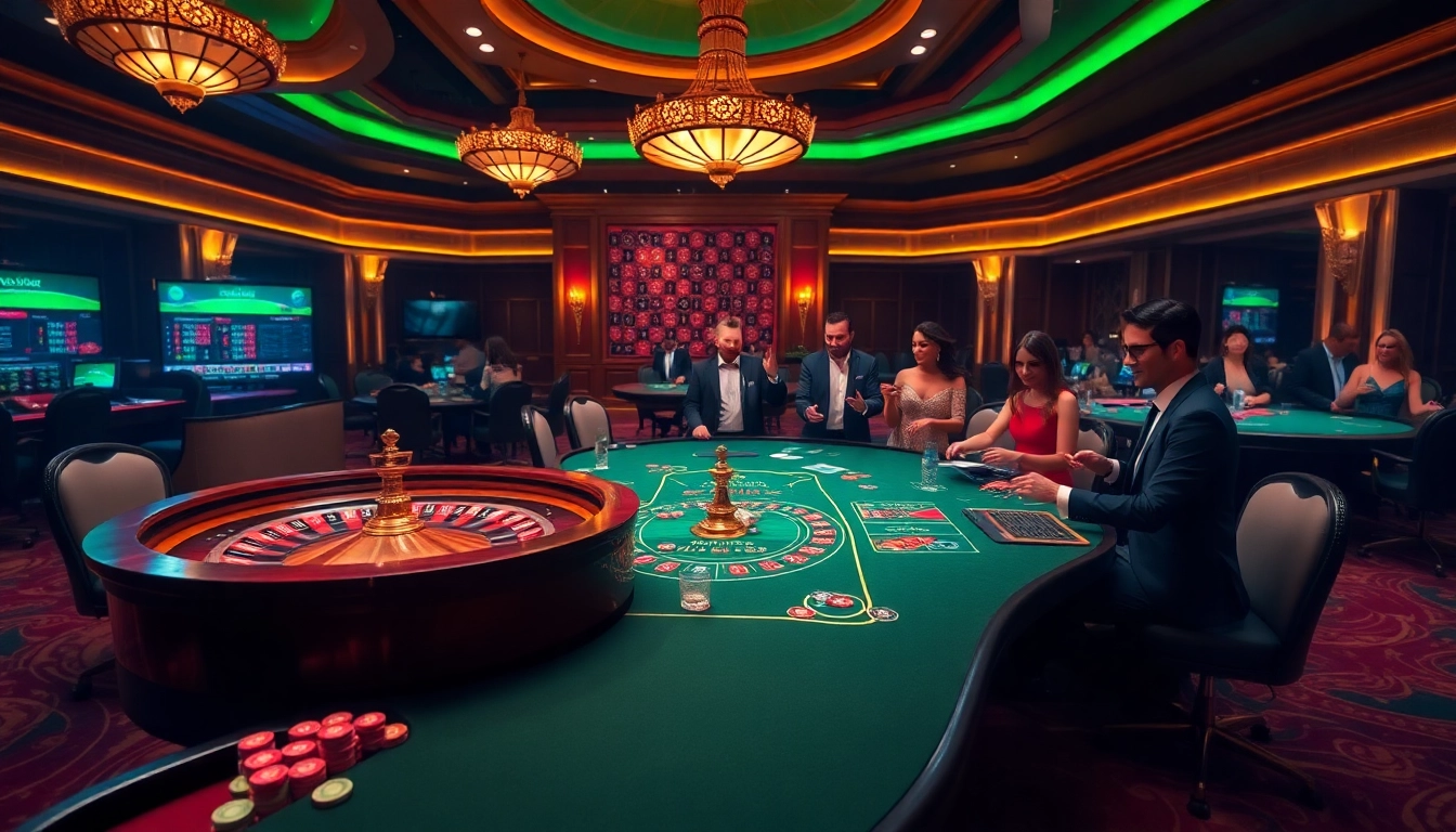 Experience excitement and luxury at xx88center with players celebrating a thrilling casino moment.