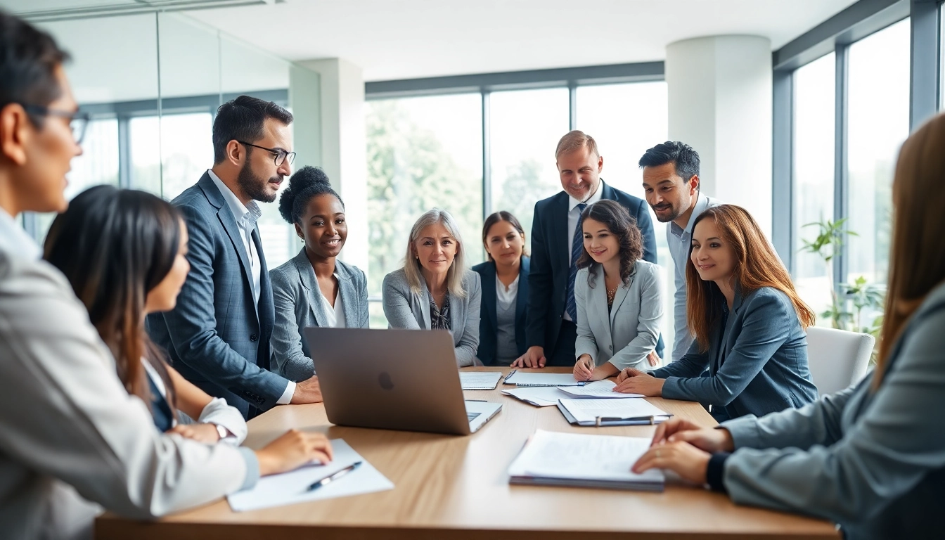 Kündigung anfechten Beratungsszene am Tisch mit Anwalt und Klienten.