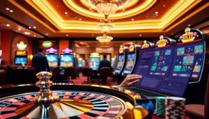 Experience exhilarating online betting at thabet77 org with vibrant casino elements.