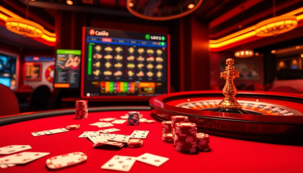 Players experiencing the excitement of online gambling at https://taixiumd5.fan/ with vibrant casino elements.