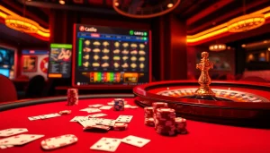 Players experiencing the excitement of online gambling at https://taixiumd5.fan/ with vibrant casino elements.